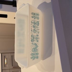 Vintage Pyrex Amish Butterprint Blue Bake & Storage Rectangle